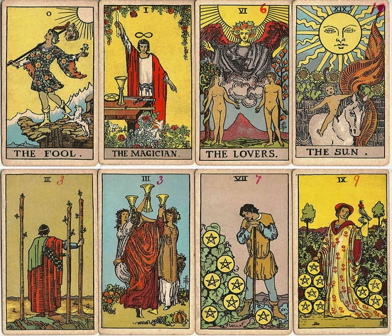 Những lá bài Tarot thể hiện cho tài lộc, may mắn