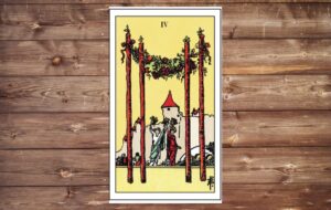 Bài Four of wands xuôi mang ý nghĩa tốt đẹp