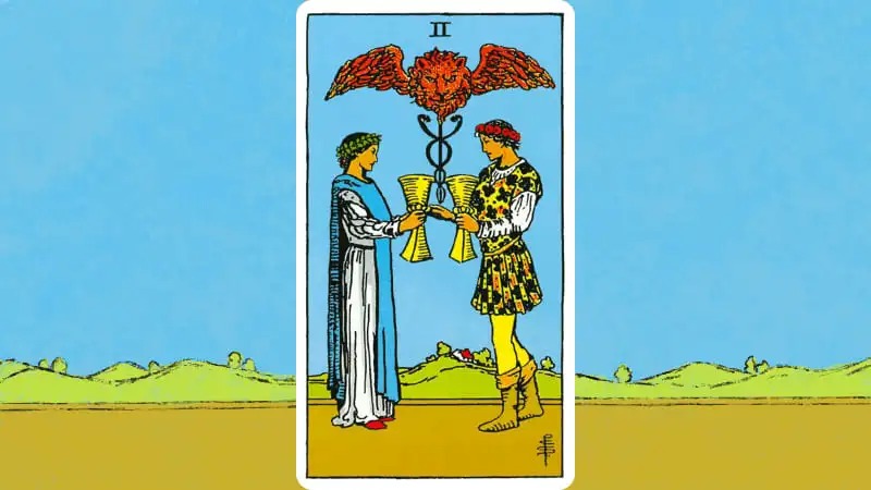 Ý nghĩa lá bài Two of Cups và những điều bạn cần biết